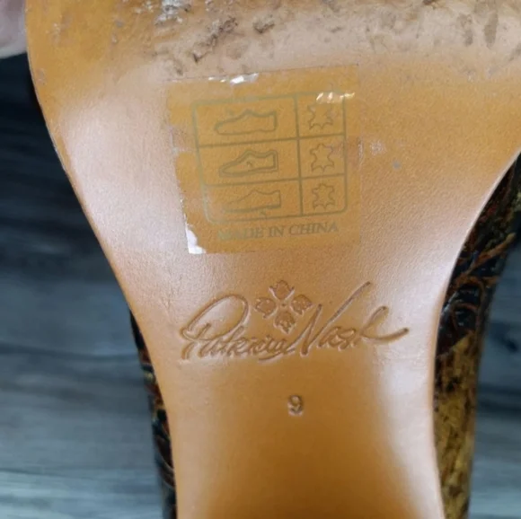 Patricia Nash Anita Block Heel Pumps 9 - Picture 6 of 6